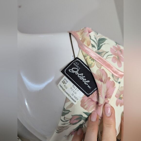 Women's 90s floral dress maxi short sleeve pretty maxi dress 9/10 - Picture 5 of 8